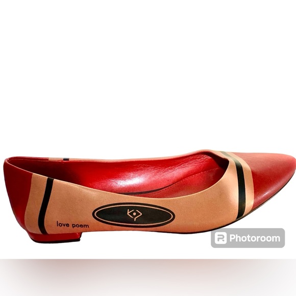 Katy Perry "The Artist" Red Crayon Ballet Flats in Size 9. Red/tan - Picture 4 of 6